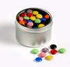 CONF-470 Small Round Window Tin with Choc Beans 170g