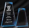 AA-05-ME-BL Blue Edged Acrylic Award Medium
