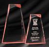 AA-05-ME-RE Red Edged Acrylic Award Medium