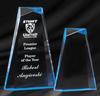 AA-05-SM-BL Blue Edged Acrylic Award Small