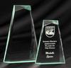 AA-05-SM-GR Green Edged Acrylic Award Small