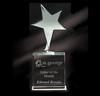 CA-45 Star on Block Crystal Award Small