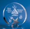 3DC-20-SM Crystal Round Star Award Small