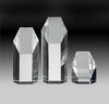 HMC-40-ME Optical Crystal Hexagon Award Medium