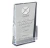 OCA-05-ME Optical Crystal Free Standing Wedge Award Medium