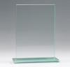 JGA-15-ME Jade Glass Rectangle on a Base Award Medium