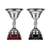 TRC-50-S Small Fluted Silver Cup on Wooden Base