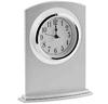 ADC-02 Silver Desk Clock with Silver Metal Trim