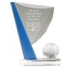 GT-27-L Crystal Golf Flag Award (Large)